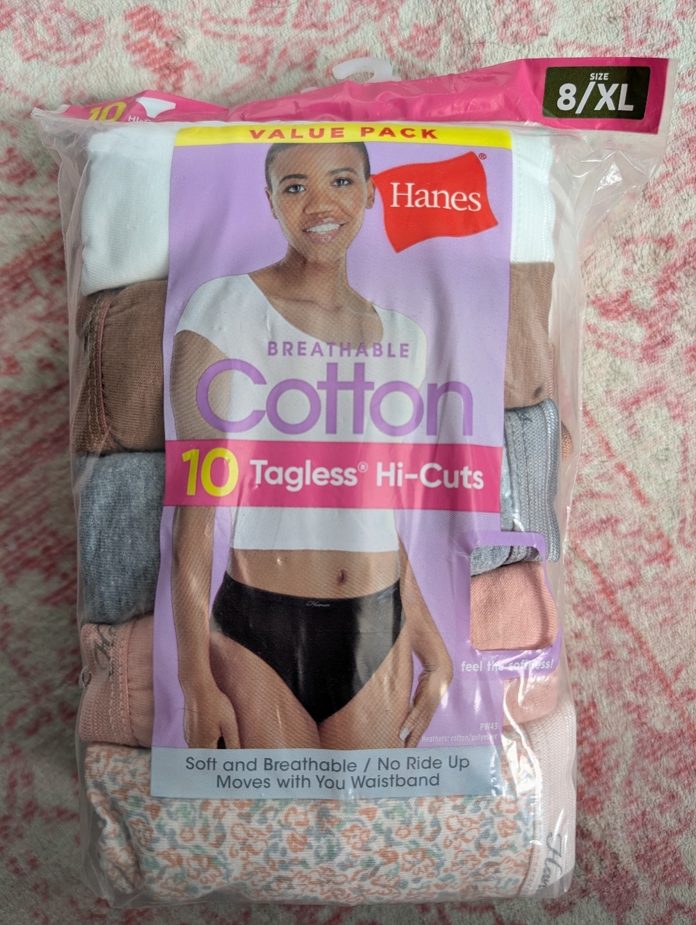 Hanes Cotton Hi-Cuts Underwear 10 Pack